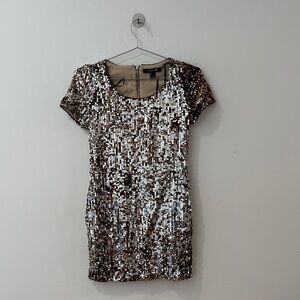 Forever 21 Beige Sequin Dress